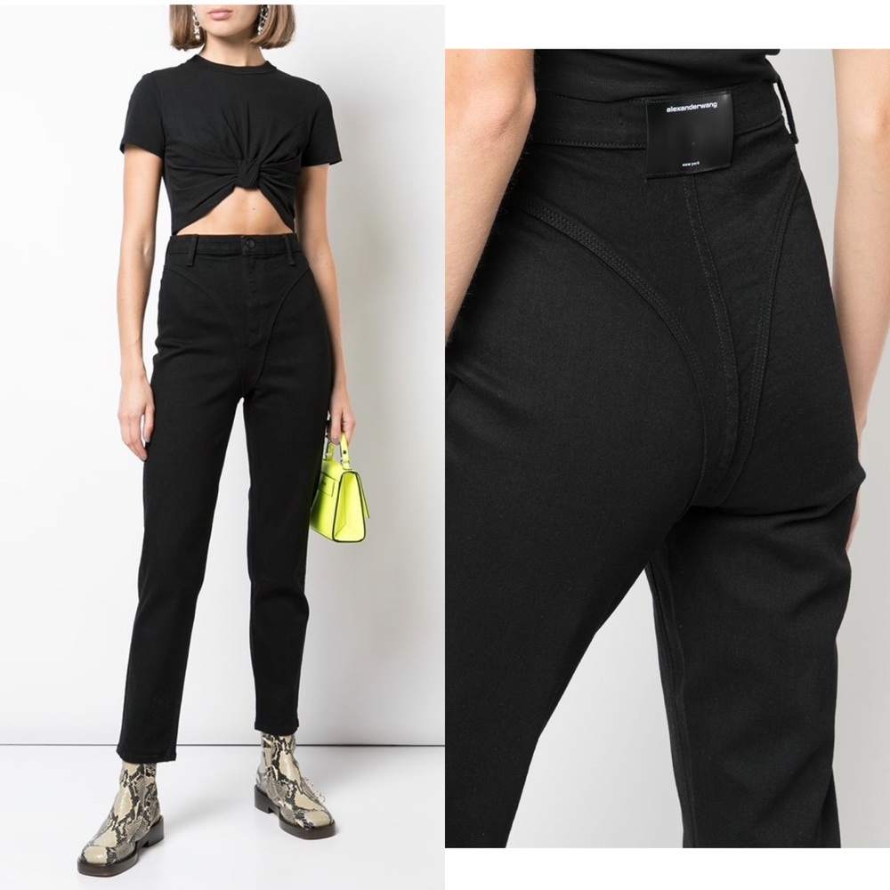 Alexander wang high waist black jeans Pants